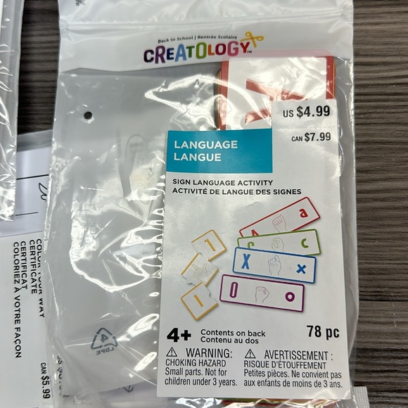 24 names, 2 spelling, 2 sign language, 2 rainbow, 1 telling time and 24 certs - Picture 12 of 12